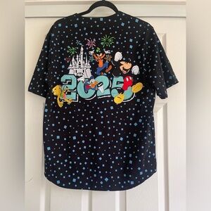 NWT 2025 Disneyland Park Baseball Jersey Mickey And Friends